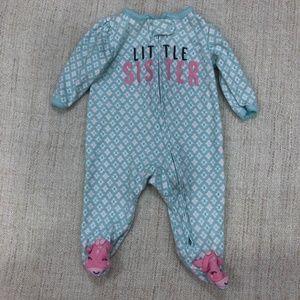 Carter's Little Sister Footed Pajama 3M
